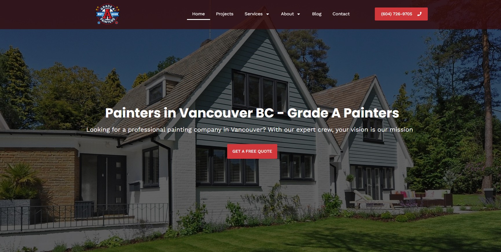 Grade A Painters website